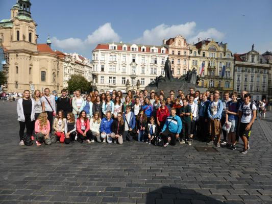 Team foto in Praag