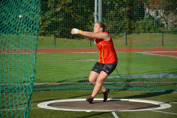 Vanessa Sterckendries: 58,87 meter met de slingerkogel.