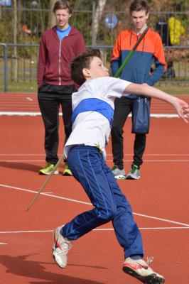 Goos bij het speerwerpen; goed voor 24,40 m.
