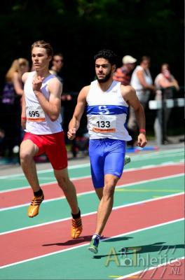 Tarik Chaatouf op de 400m. De foto is gemaakt door Niels Jacobs. 